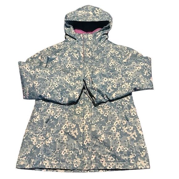 Columbia Girls Omni Tech Interchange Jacket Coat Waterproof Sz L 14/16 Ski Snow - Picture 1 of 12